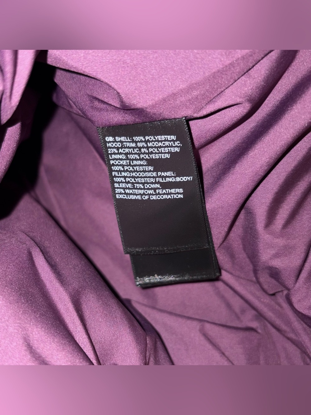 $230 THE NORTH FACE Gotham Insulated Blackberry Wine Jacket Women’s Sz: XS - Picture 8 of 8